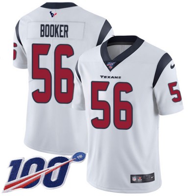 Nike Houston Texans #56 Thomas Booker White Men's Stitched NFL 100th Season Vapor Untouchable Limited Jersey Men's